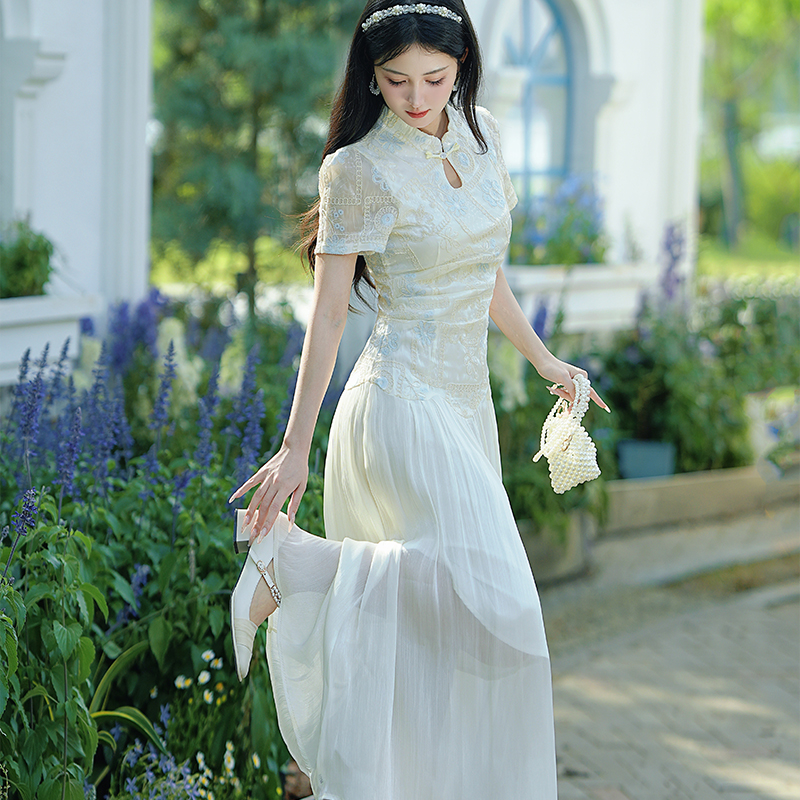 New Chinese Style Embroidered Qipao Dress for Young Women - Style 4b785e - Image 3