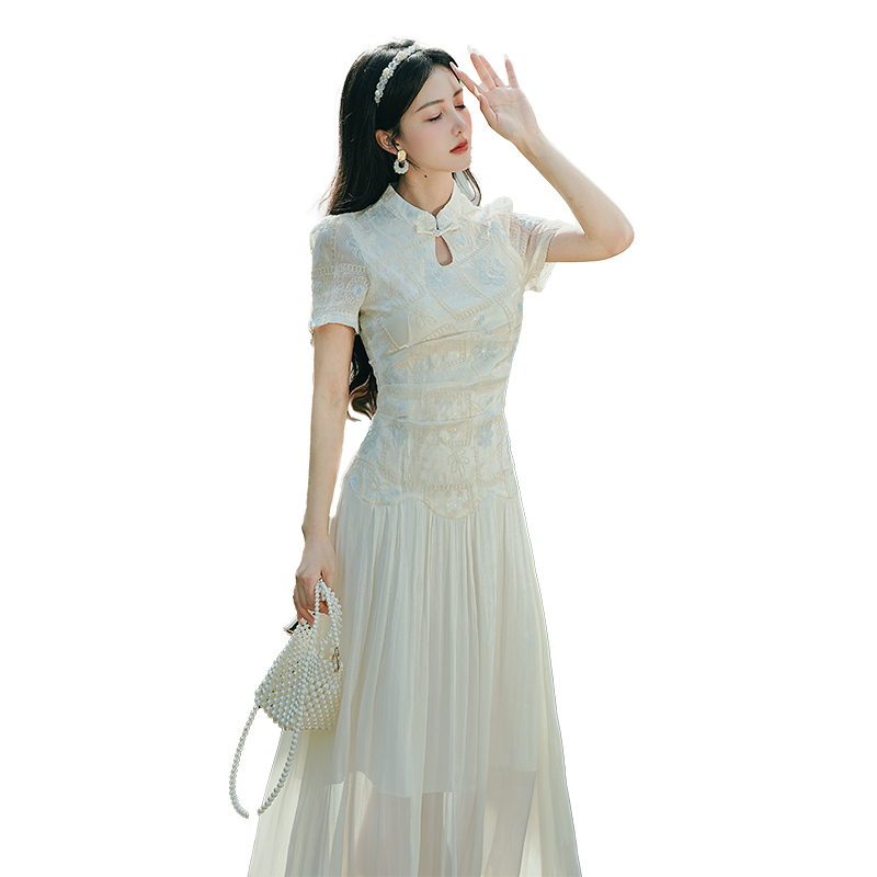 New Chinese Style Embroidered Qipao Dress for Young Women - Style 4b785e - Image 5